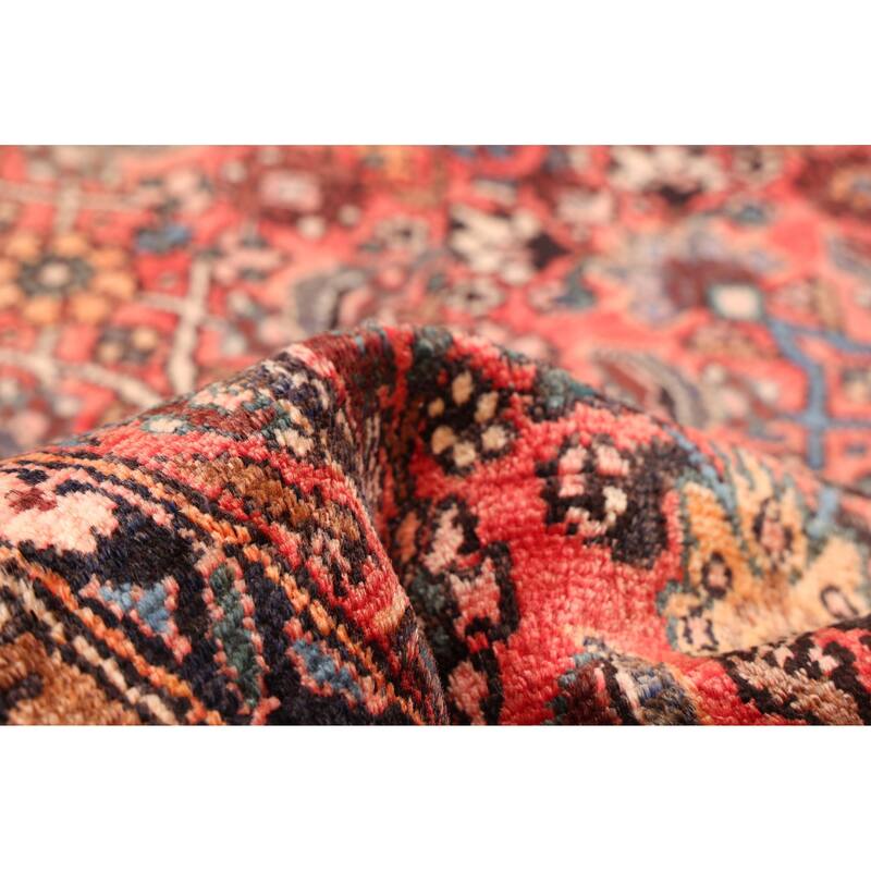 ECARPETGALLERY Hand-knotted Andelz Red Wool Rug - 4'2 x 9'11