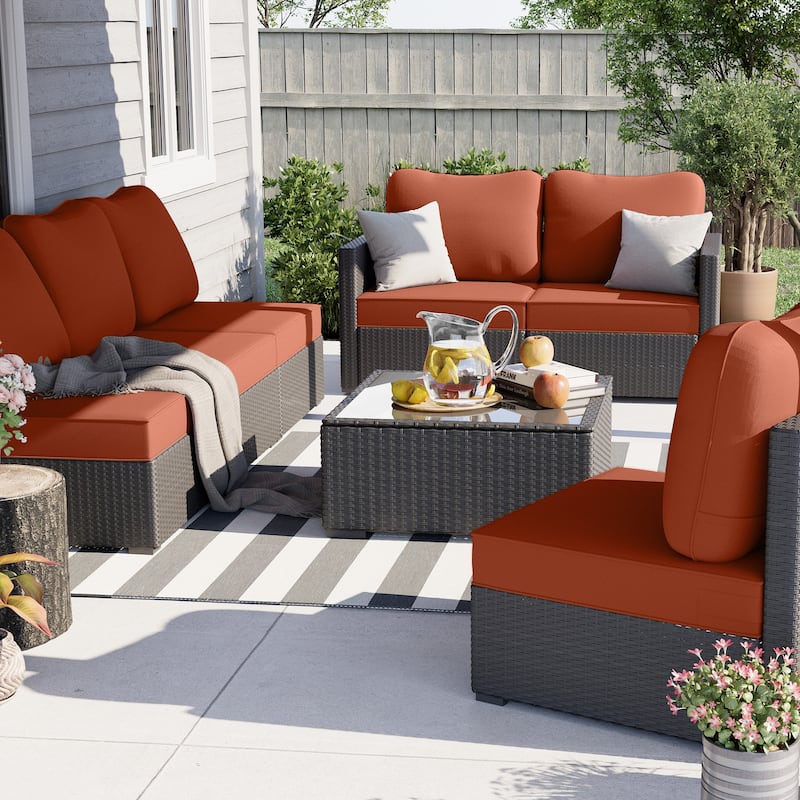 Waterproof Outdoor Deep Seat Cushion Set for Patio Furniture and Chairs