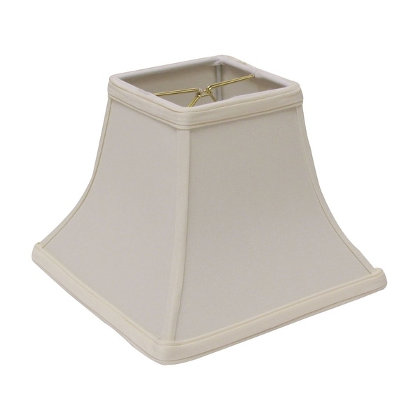 Cloth & Wire Slant Square Bell Hardback Lampshade with Bulb Clip, Egg. Opens flyout.