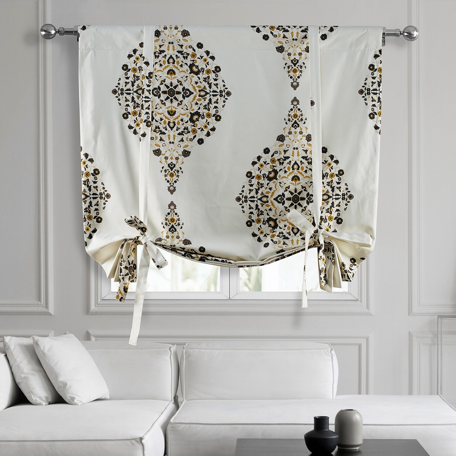 Softline Duchess Circles 6 yard Window Scarf Bed Bath Beyond 3319928