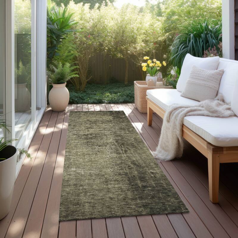 Alrim Artistic Abstract Weather Resistant Classic Meets Modern Outdoor Rug