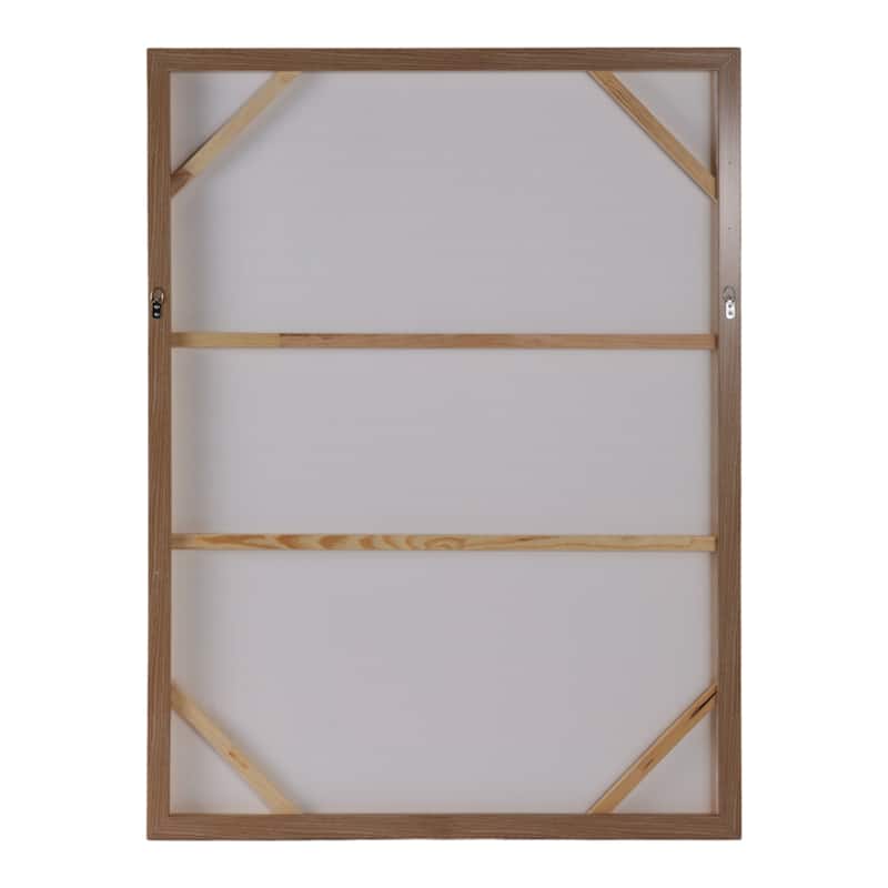 Canvas Wall Art Framed Decorative Textured Dots Lines - 48" Ivory