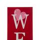 Glitzhome 42"H Valentines Wooden Large WELCOME Porch Sign