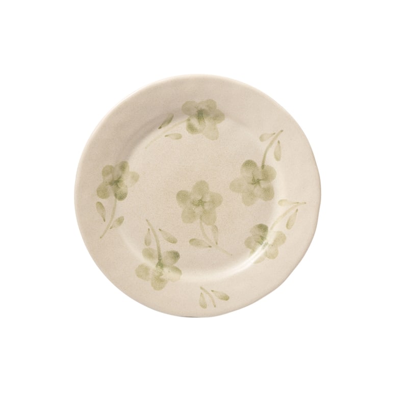 Bloomhouse Hand Painted 8.6 Inch Salad Plates Set of 4 Porto Petals Floral Dessert Plates