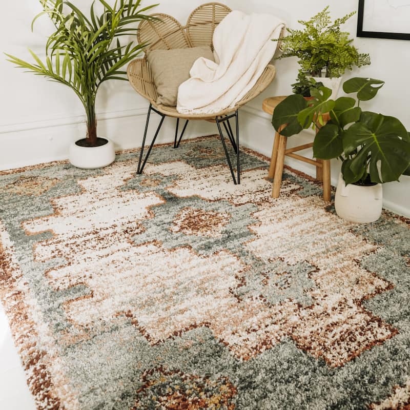 Corrado Southwestern Shag Area Rug