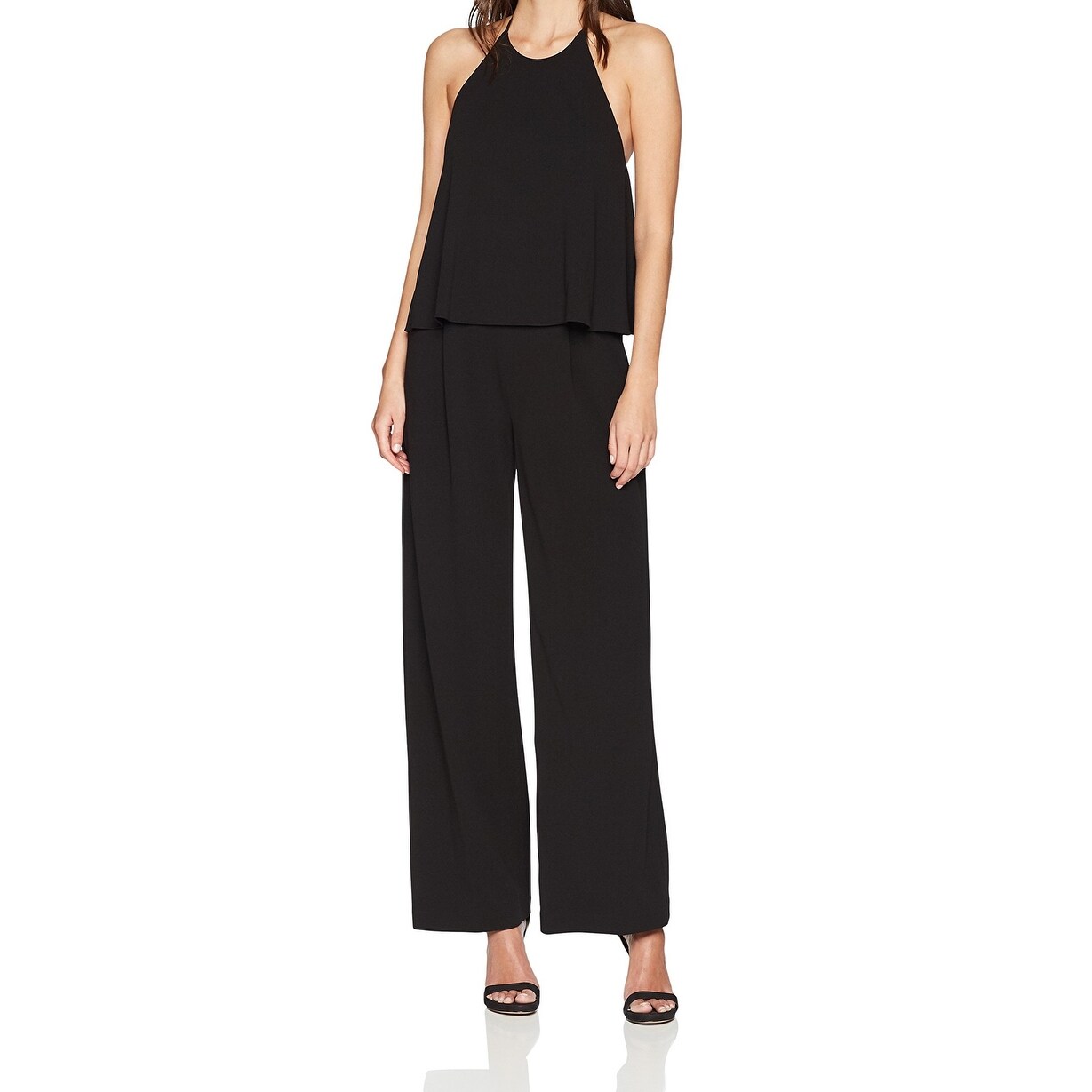 calvin klein black women's jumpsuit