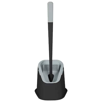 Bath Bliss Contoured Toilet Brush in Black