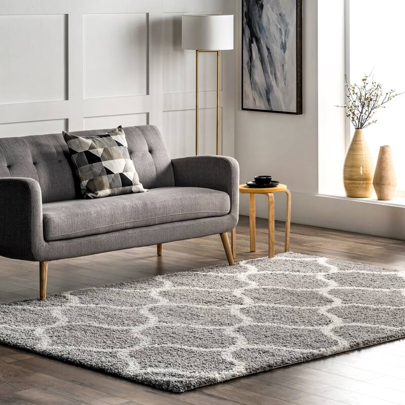 Nuloom Malika Soft & Cozy Trellis Shag Area Rug