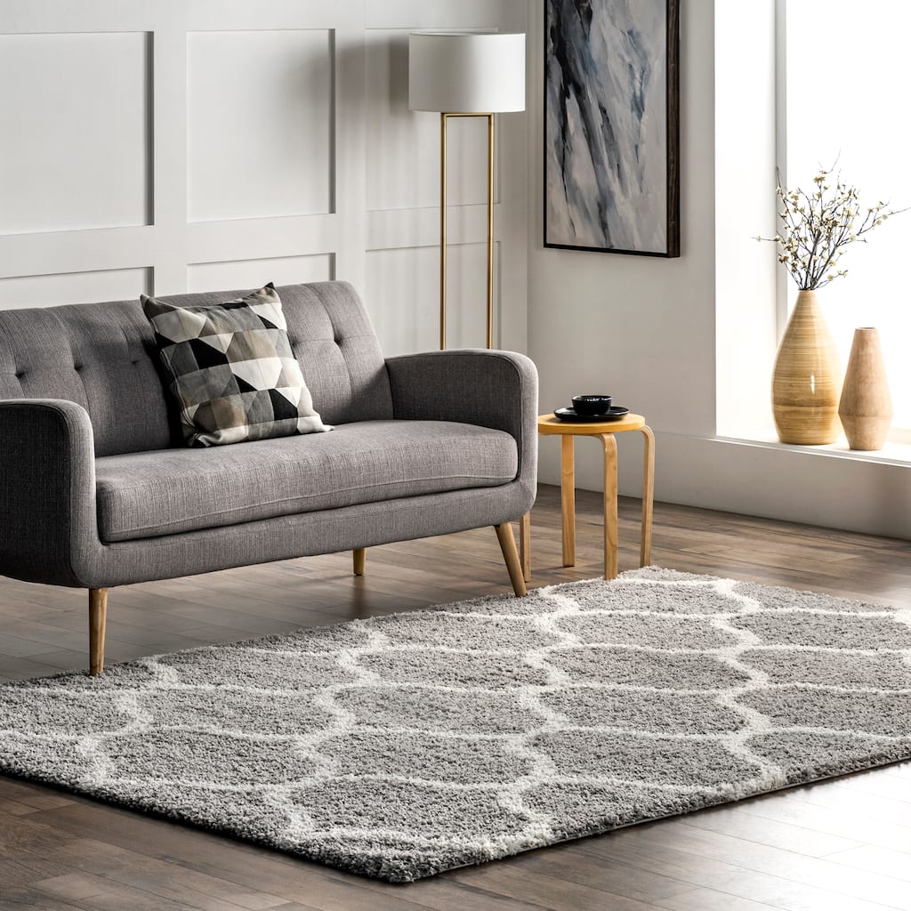 Nuloom Malika Soft & Cozy Trellis Shag Area Rug