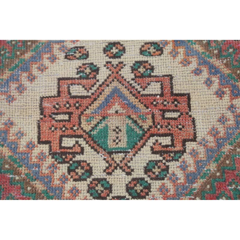 Tabriz Persian Vintage Area Rug Hand-Knotted Wool Carpet - 4'7" x 9'6"