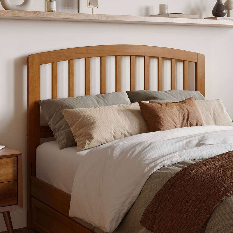 Lucia Platform Bed with Panel Footboard and Twin Trundle