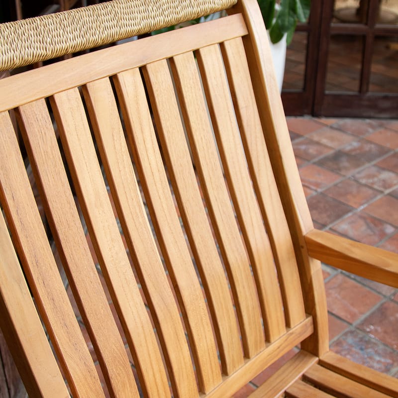 Cambridge Casual Marrakesh 3-piece Teak Wood Outdoor Rocking chair set