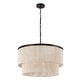 preview thumbnail 3 of 34, GetLedel 23.8" 6-Light Dimmable Handwoven Drum Chandelier