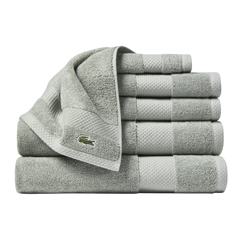 Lacoste Heritage Anti-Microbial 6-Piece Supima Cotton Bath Towel Set