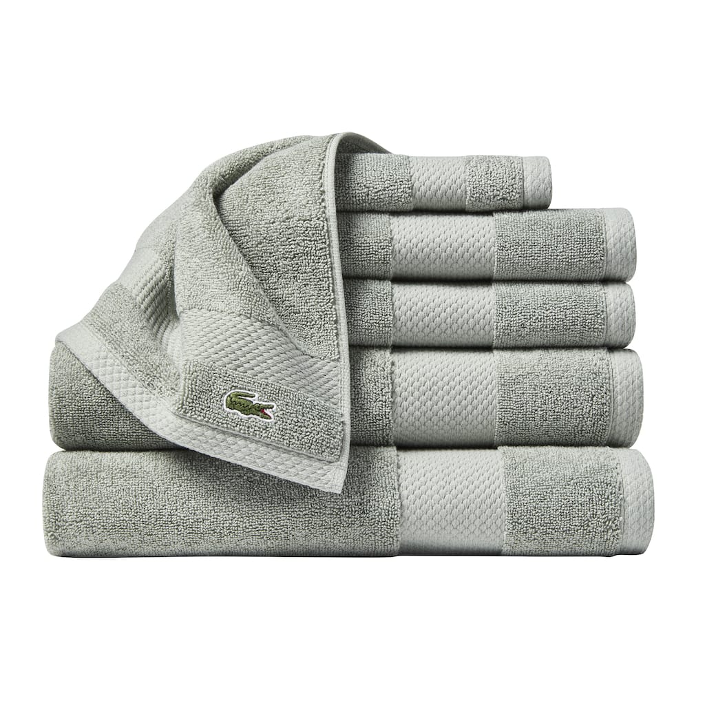 Lacoste Heritage Anti-Microbial 6-Piece Supima Cotton Bath Towel Set