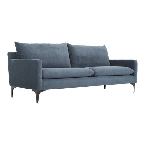 Aurelle Home Paul Modern Round Arm Sofa