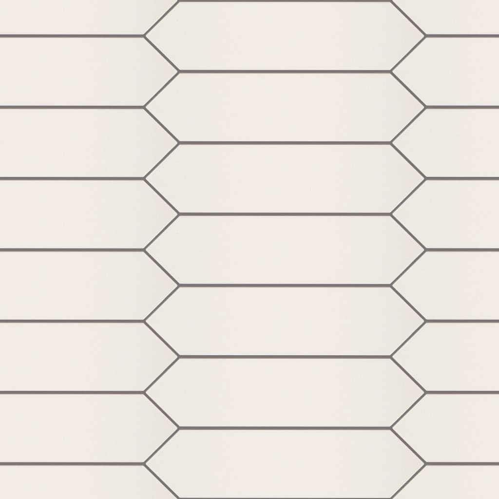 Shaw Cutlass - 3" x 12" Hexagon Tile - Glossy Ceramic Visual - Sold by