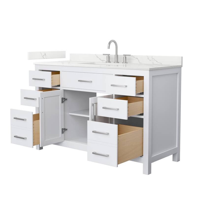 Wyndham Collection WCG2424-54S-QTZ-US3MXX Beckett 54" Free Standing