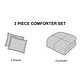 preview thumbnail 3 of 2, Reindeer 3 Piece Ultra Plush Sherpa Comforter Set by Nanshing