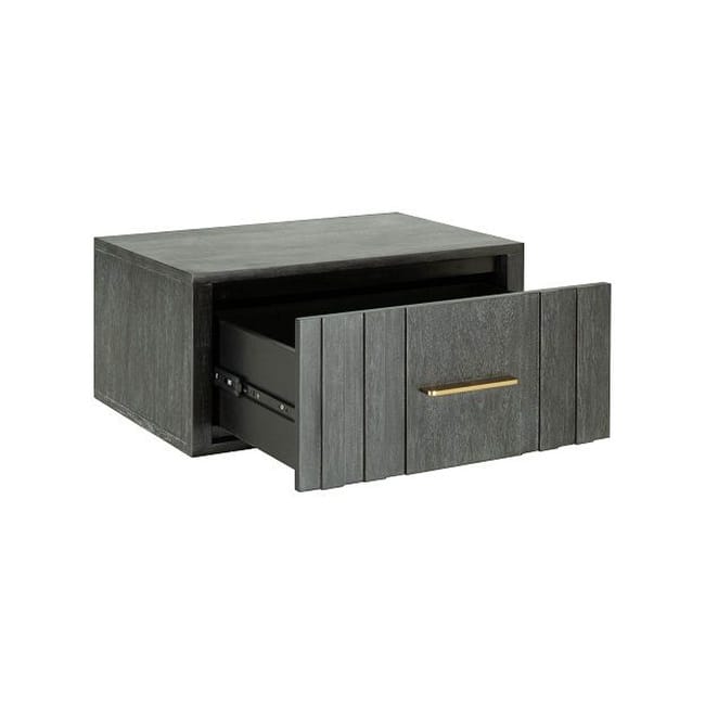 Modrest Manchester Contemporary Dark Grey Nightstand