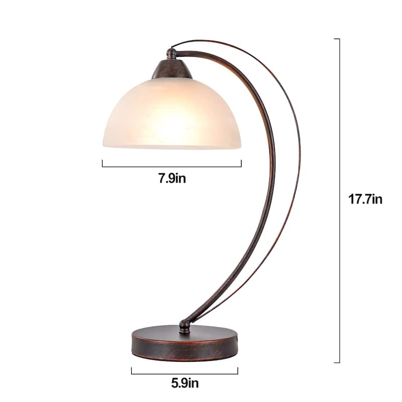 Reading Lamp Classic Lamp Farmhouse Bedside Table Lamps for Night Stands - brown - N/A