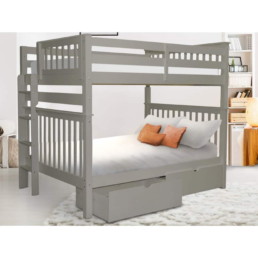 Taylor & Olive Trillium Full over Full Bunk Bed, 2 Drawers
