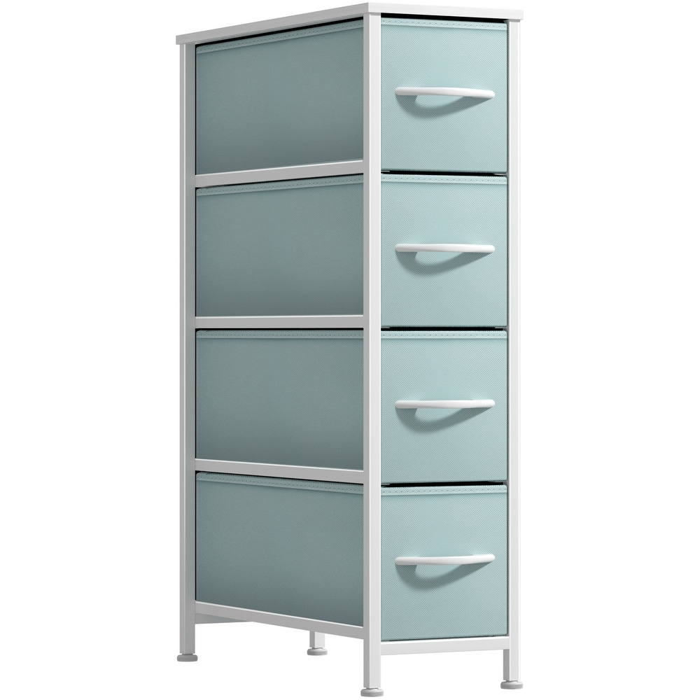 Narrow Dresser Tower with 4 Drawers - Vertical Storage for Bedroom
