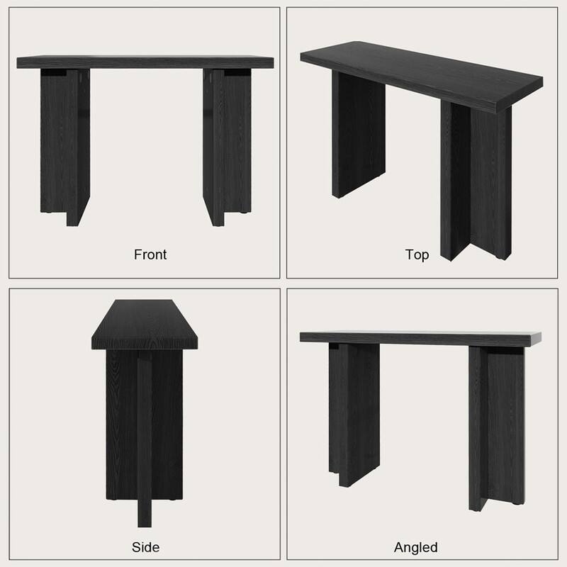 42''Modern Wooden Narrow Console Table for Entryway and Living Room