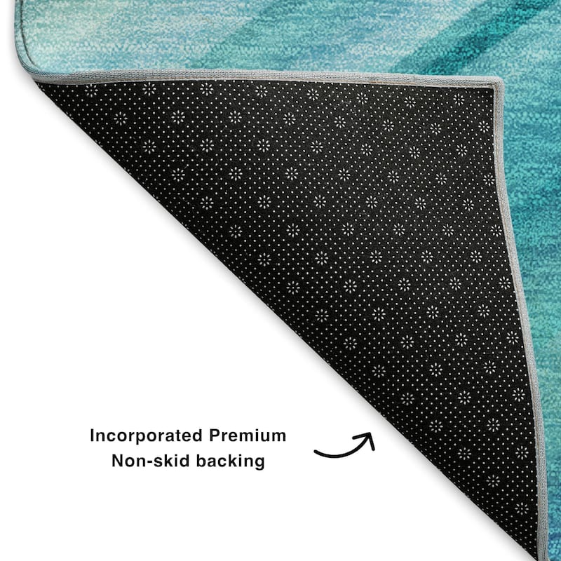Premium Washable Super Soft Striped Abstract Mayfield Rug