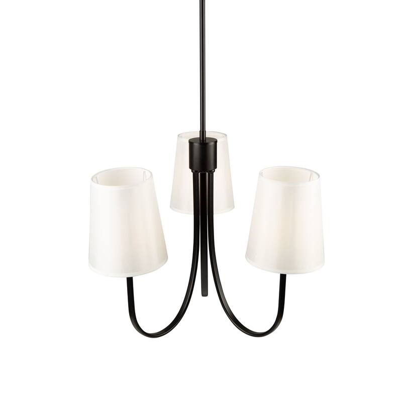 Rhythm 3 Light Chandelier Black