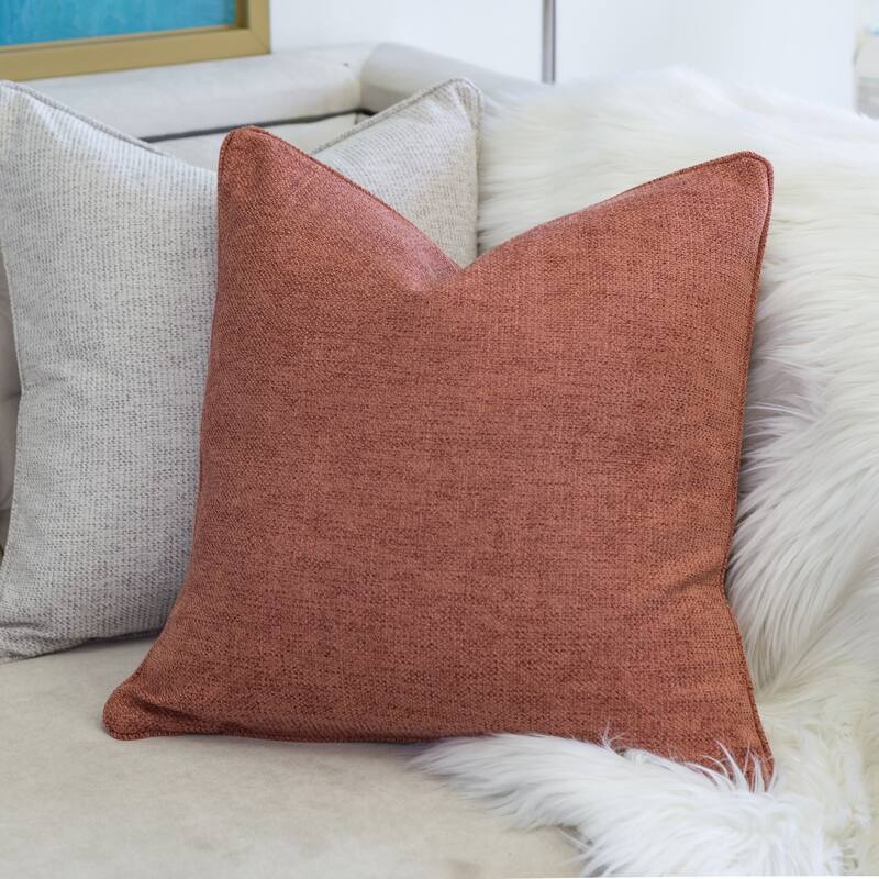 Mimi Chenille 20" Square Decorative Throw Pillow 2PK