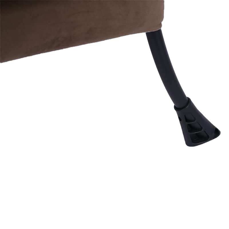 Modern Steel Frame Leisure Sofa Chair with Armrests and A Side Pocket