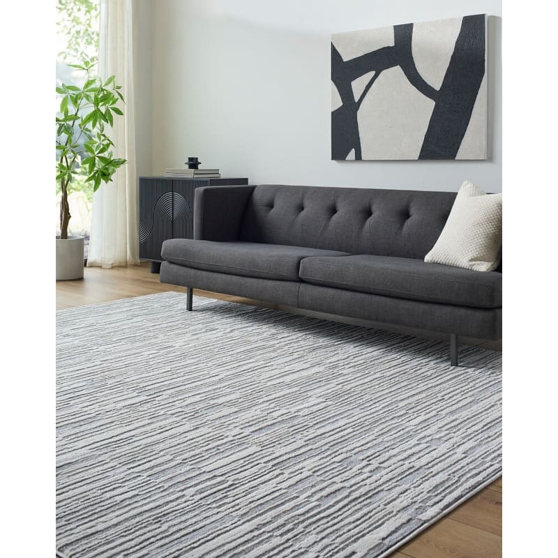 Livabliss Siyah Modern Area Rug.