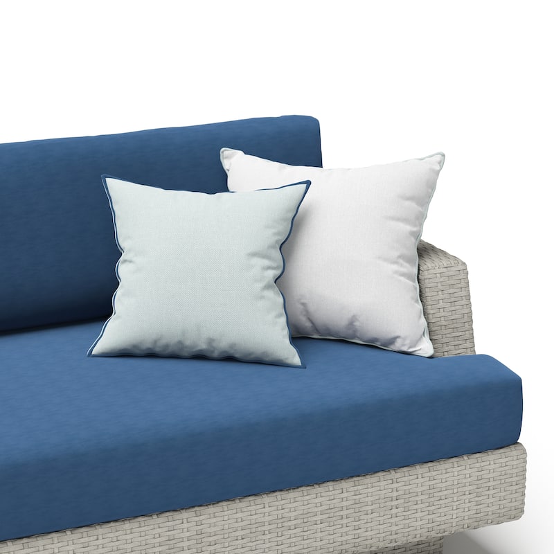 Portofino Comfort 5 Piece Sunbrella Outdoor Patio Sectional Seating Set