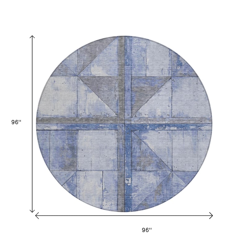 HomeRoots Geometric Transitional Rectangle Outdoor Rug
