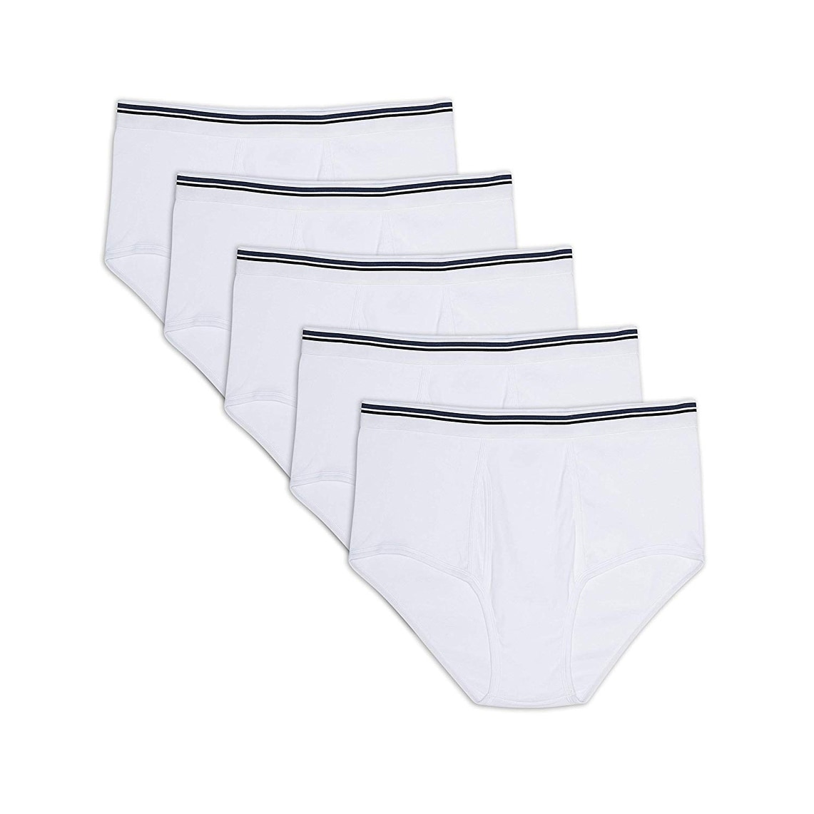 Essentials Men's Big & Tall 5-Pack Tag-Free Briefs Underwear, -White, 3XL - 3
