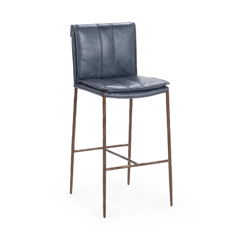 Classic Home Tuscan Leather Bar and Counter Stool