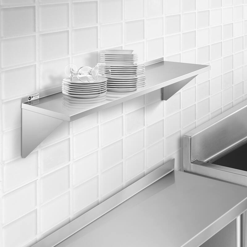 Stainless Steel Shelf NSF Commercial Kitchen Wall Shelving