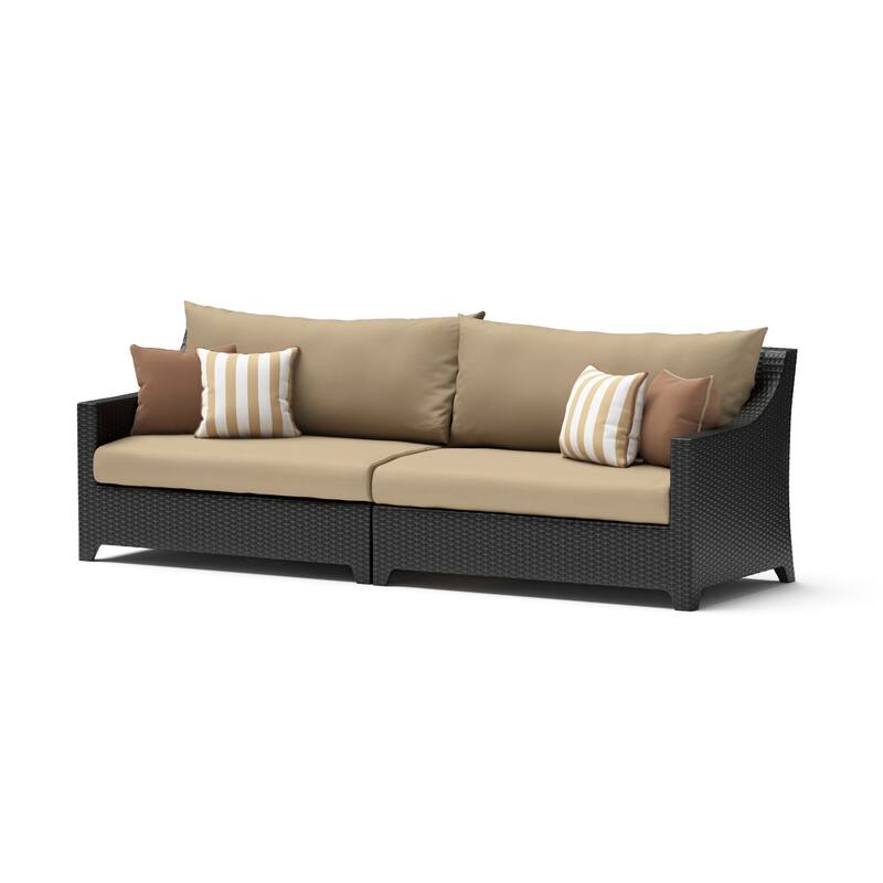 Deco 8 Piece Sunbrella Outdoor Patio Motion Fire Set with Table