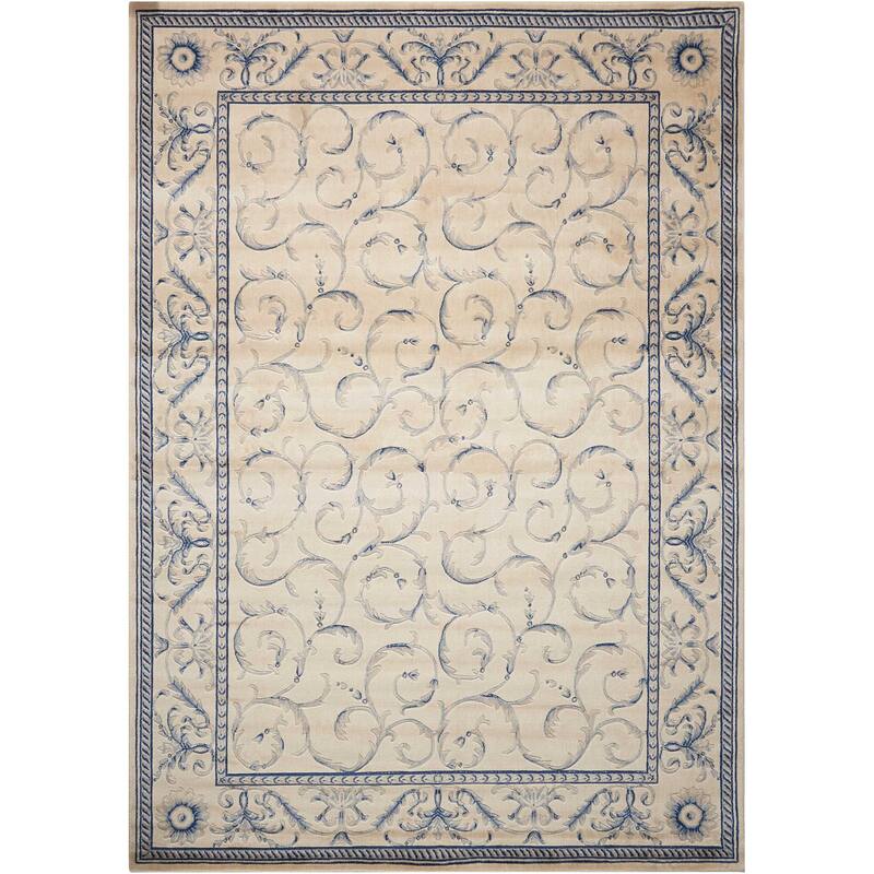 Nourison Somerset Traditional Bordered Floral Area Rug