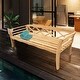 preview thumbnail 2 of 3, Seven Seas Teak Montana Teak Wood Outdoor Patio Bench, 6 Foot