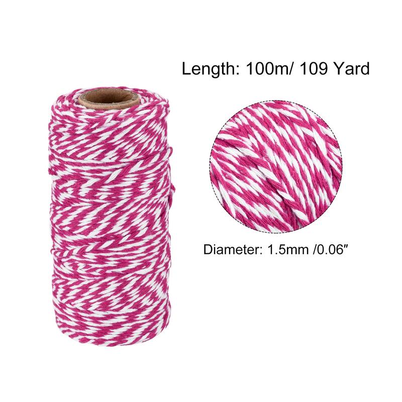 Twine Packing String Cotton Twine Rope for Gift Wrapping, Christmas