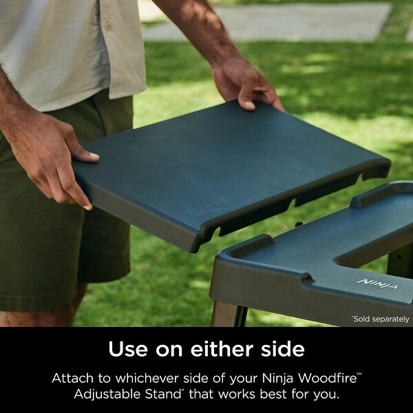 Ninja XSKUSSDTBL Woodfire Attachable Side Table, Compatible with
