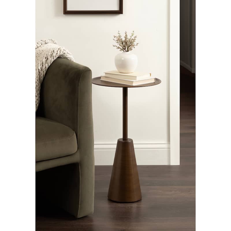 Kate and Laurel Sitara Round Side Table - 14x14x24