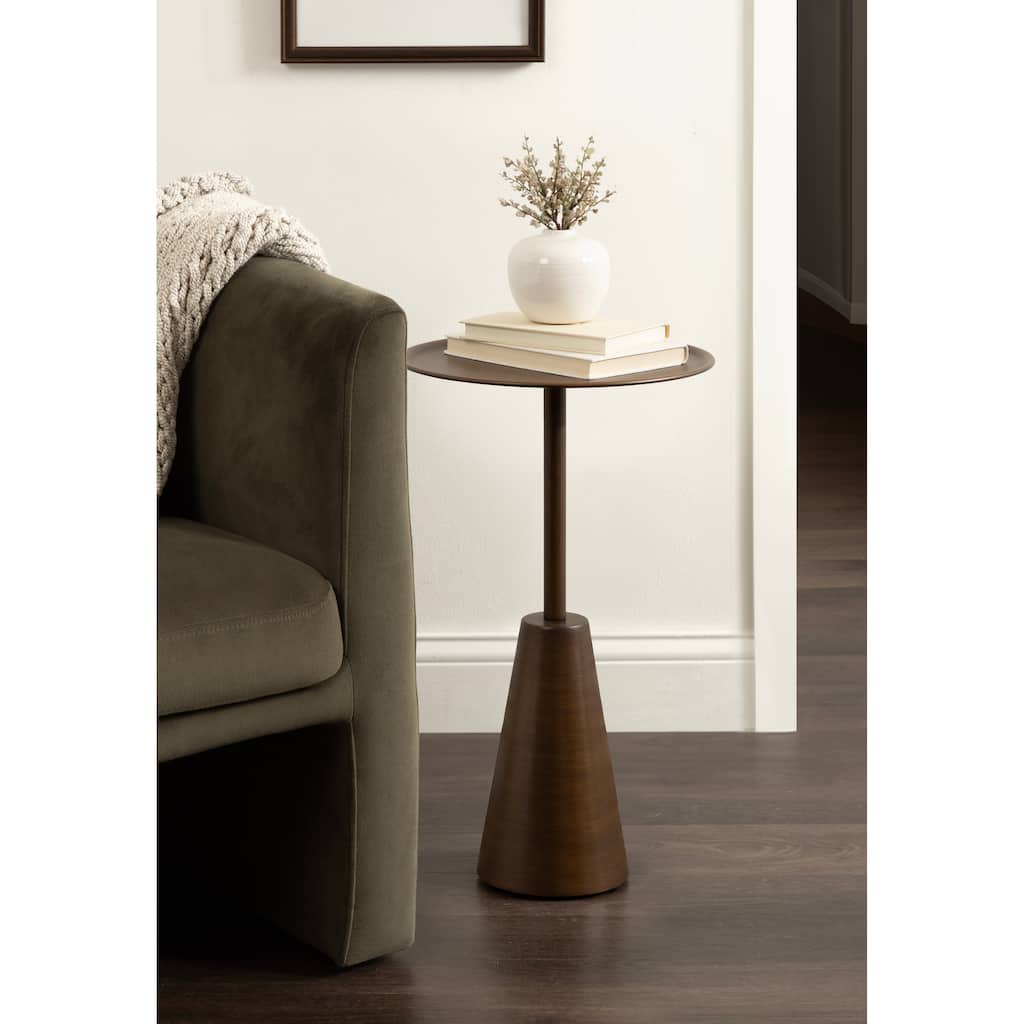 Kate and Laurel Sitara Round Side Table - 14x14x24