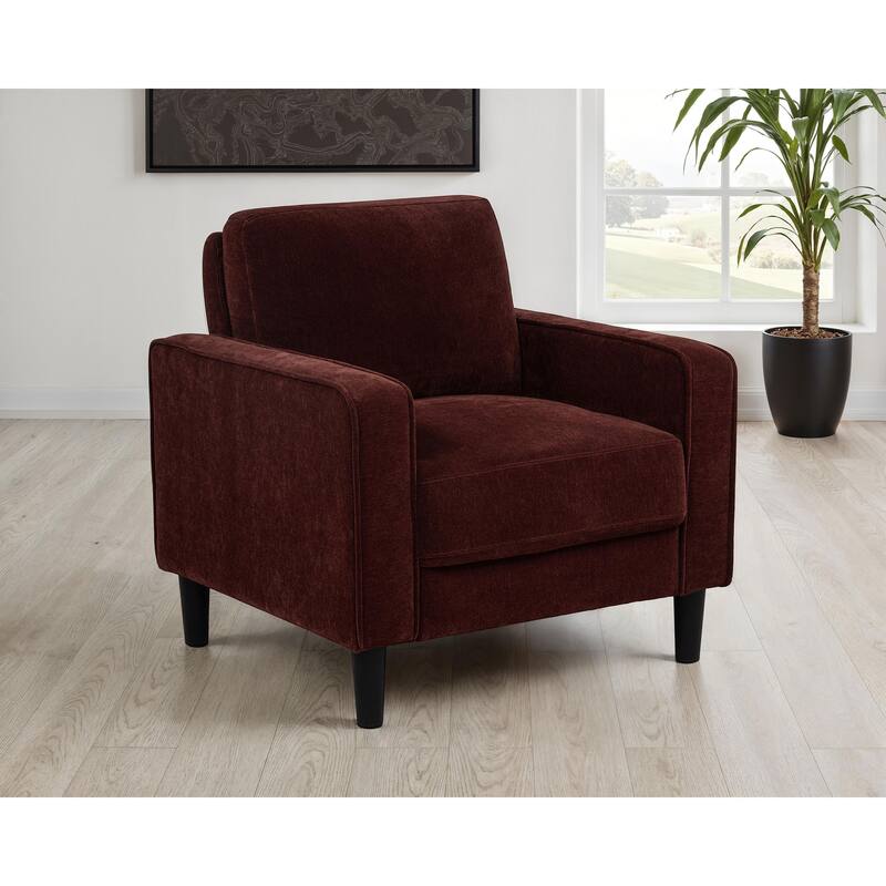 Ruth Fabric Upholstered Track Arm Accent Chair - 32.25" x 31.5" x 33.5"