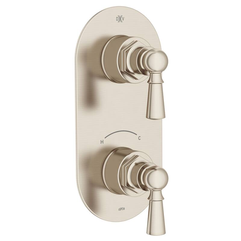 DXV Oak Hill Two-Handle Thermostatic Valve Trim with Lever Handles