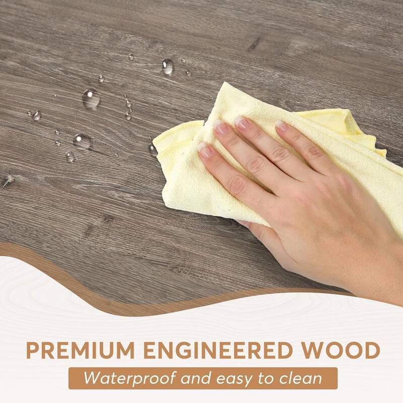 71" Farmhouse Dining Table X-Trestle Metal Legs Grey & White