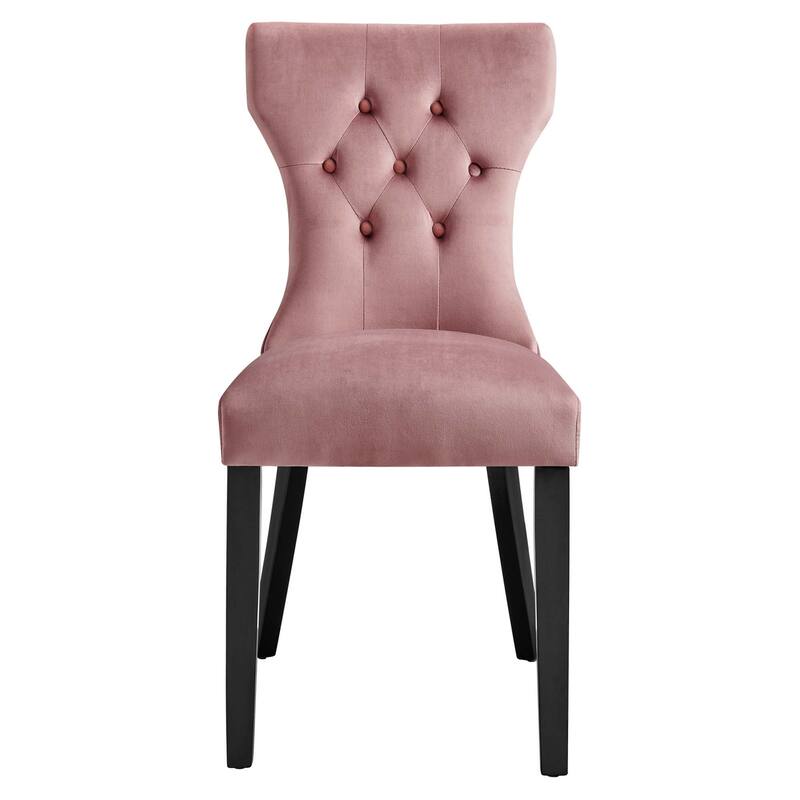 Silhouette Performance Velvet Dining Chairs - Set of 2 - N/A