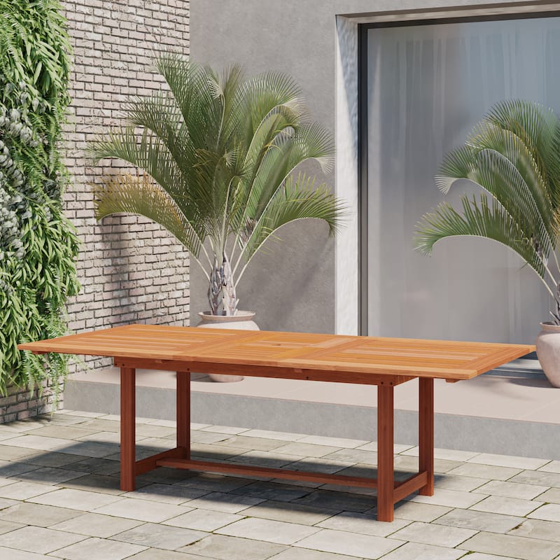 Amazonia Sant Louis Outdoor Patio Dining Wood Table - Brown